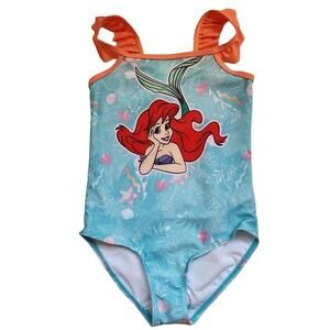 Disney's Princess "Ariel" Girls 1-Piece Swimsuit Size 4 NEW